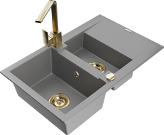 Mexen Gaspar Granitspullt 1,5-Kummer mat Ofdréchner a Kichebatterie Rita, gro - 6507-71-670300-50