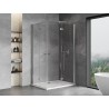 Mexen Mist-F Duo kokkuvolditav dušikabiin parem 100 x 115 cm, läbipaistev, kroom - 8A6-100L-115P-01-00
