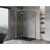 Mexen Mist-F cabine de douche pliante gauche 85 x 90 cm, transparent, or - 8A6T-085-090-50-00-L