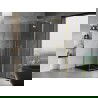 Mexen Mist-F διπλή καμπίνα ντους δεξιά 80 x 80 cm, διάφανη, χρυσή - 8A6T-080-080-50-00-P