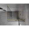 Mexen Mist-F kokkupandav dušinurk parempoolne 95 x 95 cm, läbipaistev, kuldne - 8A6T-095-095-50-00-P