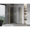 Mexen Mist-F Duo vouwwand douchecabine links 80 x 75 cm, transparant, goud - 8A6-080L-075P-50-00