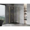 Mexen Mist-F Duo faltbare Duschkabine 95 x 95 cm, transparent, gold - 8A6-095L-095P-50-00