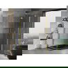 Mexen Mist-F Duo Duschkabine klappbar rechts 90 x 100 cm, transparent, Gold - 8A6-090L-100P-50-00