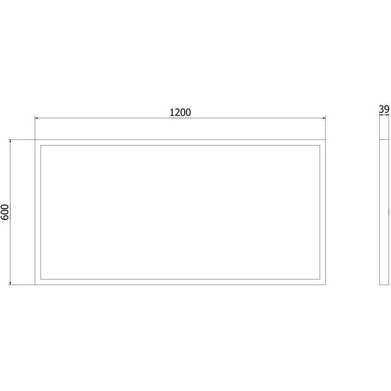 Mexen Brill-S Πάνελ οροφής LED επί της επιφάνειας 120 x 60 cm, 60W, Ουδέτερο - 4000K, 7200