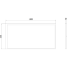 Mexen Brill-S LED virsapmetuma griestu panelis 120 x 60 cm, 60W, Neitrāls - 4000K, 6600 lm, melns - L207-120-060-6040-70