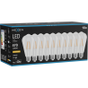 Mexen Vintis 10x LED filament žarnica E27, ST64, 4W, Topla - 2200K, 470 lm, prozorna - L152-E27-0422-00x10