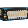 Mexen Vintis 10x LED filamenta spuldze E27, ST64, 4W, Silti - 2200K, 400 lm, dzintars - L152-E27-0422-50x10