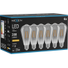 Mexen Vintis 6x Filamenta LED spuldze E27, ST64, 4W, Silti gaisma - 2200K, 300 lm, dūmu krāsā - L152-E27-0422-70x06