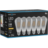 Mexen Vintis 6x LED filamentlampa E27, ST64, 4W, Varm - 2200K, 300 lm, rökfärgad - L152-E27-0422-70x06