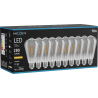 Mexen Vintis 10x LED spuldze ar kvēldiegu E27, ST64, 4W, Silta - 2200K, 300 lm, dūmu pelēka - L152-E27-0422-70x10