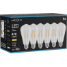 Mexen Vintis 6x Lampadina LED a filamento E27, ST64, 4W, Calda - 2700K, 470 lm, trasparente - L152-E27-0427-00x06