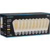 Mexen Vintis 10x Ampoule à filament LED E27, ST64, 4W, Chaud - 2700K, 400 lm, ambre - L152-E27-0427-50x10