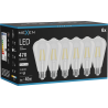 Mexen Vintis 6x Lampadina a filamento LED E27, ST64, 4W, Neutra - 4000K, 470 lm, chiara - L152-E27-0440-00x06