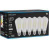 Mexen Vintis 6x LED Filament Bulb E27, ST64, 4W, Neutral - 4000K, 470 lm, clear - L152-E27-0440-00x06