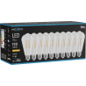 Mexen Vintis 10x LED filamentlampa E27, ST64, 6W, Varm - 2200K, 720 lm, klar - L152-E27-0622-00x10