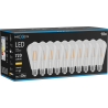 Mexen Vintis 10x LED filament lamp E27, ST64, 6W, Warm - 2700K, 720 lm, helder - L152-E27-0627-00x10