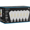Mexen Vintis 6x Λάμπα filament LED E27, ST64, 6W, Ουδέτερη - 4000K, 720 lm, διαυγής - L152-E27-0640-00x06