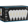 Mexen Vintis 6x Lampadina a filamento LED E27, ST64, 6W, Neutro - 4000K, 720 lm, trasparente - L152-E27-0640-00x06
