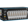 Mexen Vintis 10x Spuldze izlādes diode LED E27, ST64, 8W, Silta - 2700K, 680 lm, dūma - L152-E27-0827-70x10