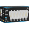 Mexen Vintis 6x lampadina a filamento LED E27, ST64, 8W, Fredda - 6500K, 1055 lm, trasparente - L152-E27-0865-00x06