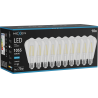 Mexen Vintis 10x LED-filamentlampa E27, ST64, 8W, Kall - 6500K, 1055 lm, klar - L152-E27-0865-00x10