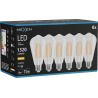 Mexen Vintis 6x żarówka filament LED E27, ST64, 10W, Ciepła - 2700K, 1320 lm, clear - L152-E27-1027-00x06
