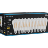 Mexen Vintis 10x lampadina filo LED E27, ST64, 10W, Calda - 2700K, 1320 lm, chiara - L152-E27-1027-00x10