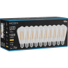 Mexen Vintis 10x Spuldze ar LED pavedienu E27, ST64, 10W, Silta - 2700K, 1320 lm, caurspīdīgs - L152-E27-1027-00x10