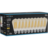 Mexen Vintis 10x Lampadina LED a filamento E27, ST64, 10W, Calda - 2700K, 910 lm, ambra - L152-E27-1027-50x10