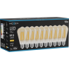 Mexen Vintis 10x LED filamenta spuldze E27, ST64, 10W, Silta - 2700K, 910 lm, dzintars - L152-E27-1027-50x10