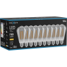 Mexen Vintis 10x LED kvēldiega spuldze E27, ST64, 10W, Silts - 2700K, 780 lm, dūmu - L152-E27-1027-70x10