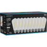 Mexen Vintis 10x Ampoule à filament LED E27, ST64, 10W, Neutre - 4000K, 1320 lm, transparent - L152-E27-1040-00x10