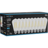 Mexen Vintis 10x Lampadina a filamento LED E27, ST64, 10W, Fredda - 6500K, 1320 lm, trasparente - L152-E27-1040-00x10