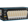 Mexen Vintis 10x Filamentspiral LED Glühbir  E27, ST64, 6W, Warm - 2200K, 530 lm, amber - L162-E27-0622-50x10