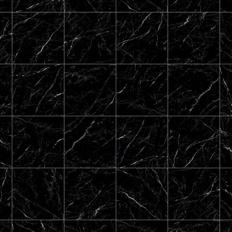 Mexen Simba Gres negro esmaltado rectificado G1, baldosa para suelo y pared 60 x 60 cm, alto brillo - TL210-060-060-00