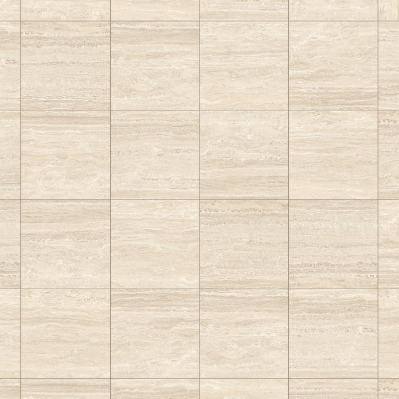Mexen Neo Travertino Crema glazed rectified stoneware, floor and wall tile 60 x 60 cm, matte - TL302-060-060-02