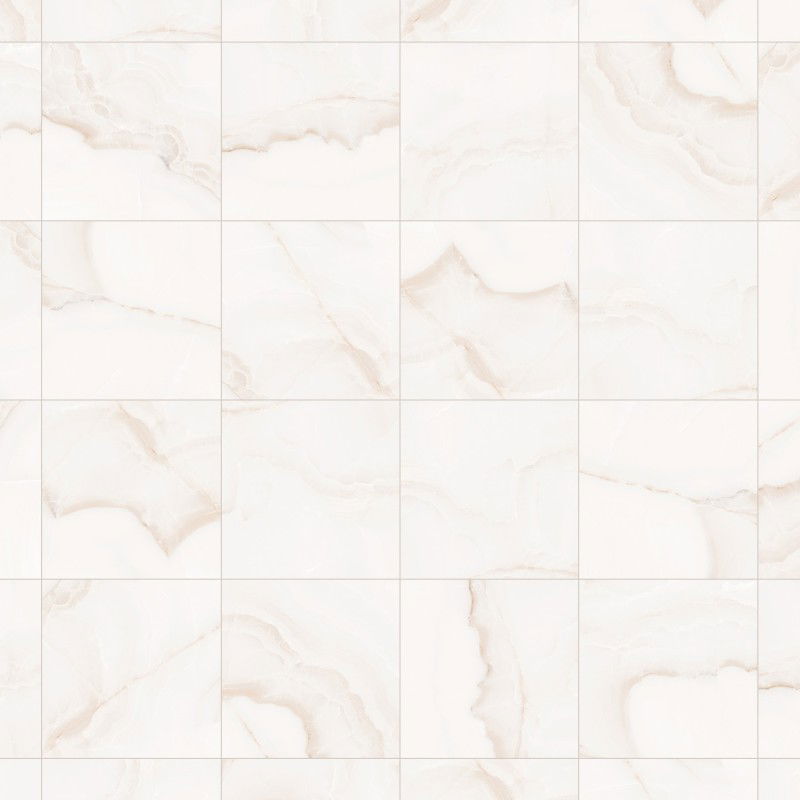 Mexen Onyx Gres bianco smaltato rett. G1, piastrella pavimento-parete 60 x 60 cm, lucido - TL106-060-060-01