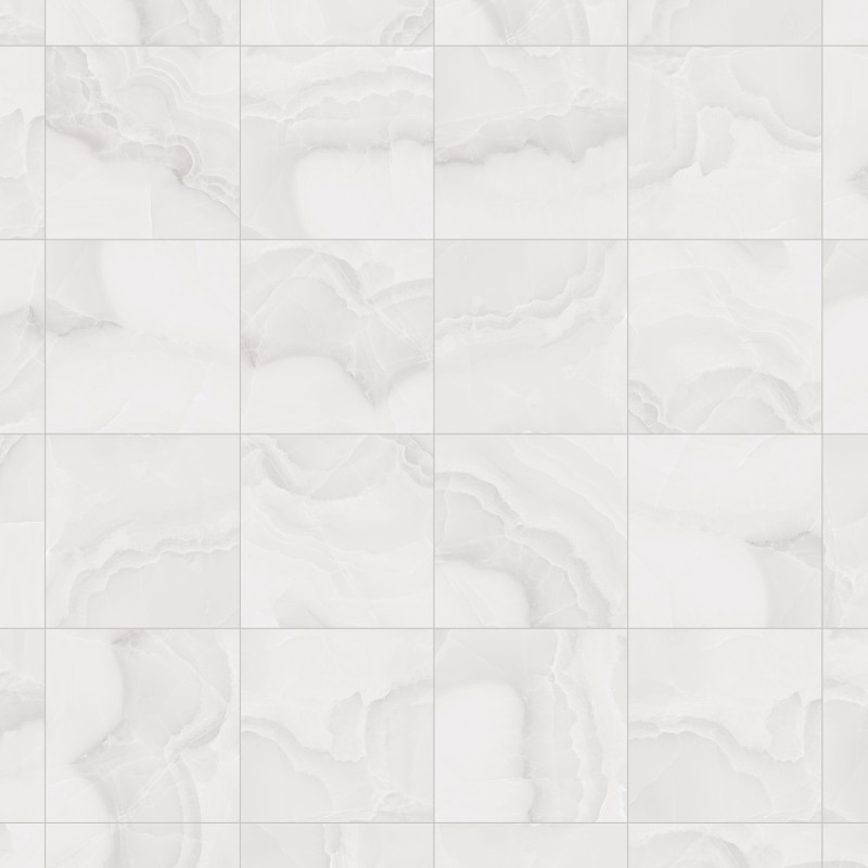 Mexen Onyx Gres plateado esmaltado rectificado G1, azulejo para suelo y pared 60 x 60 cm, brillo - TL106-060-060-02