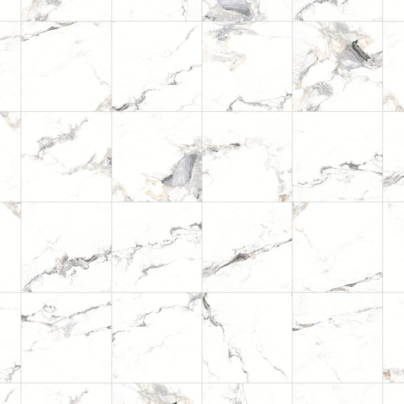 Mexen Nolte Gold glazed porcelain stoneware rectified G1, floor-wall tile 60 x 60 cm, gloss - TL111-060-060-00