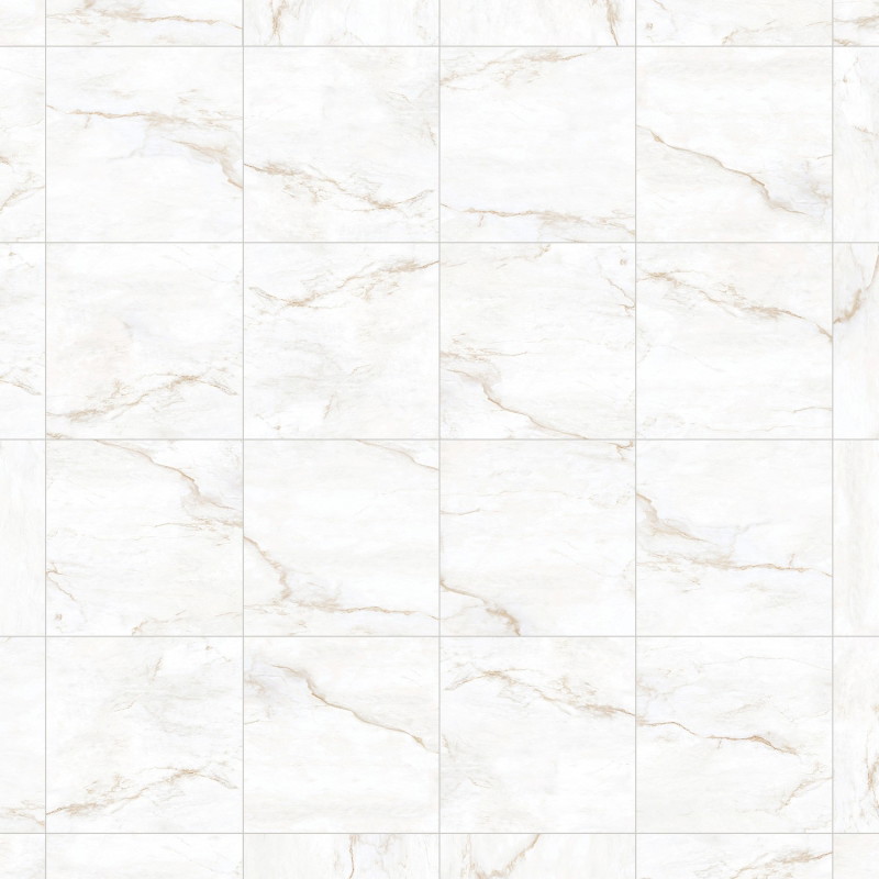 Mexen Brakel Bijeli glazirani gres rek. G1, pločica za pod i zid 60 x 60 cm, sjaj - TL110-060-060-01