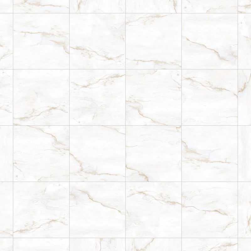 Mexen Brakel White gres szkliwiony rekt. G1, płytka podłogowo-ścienna 60 x 60 cm, połysk - TL110-060-060-01