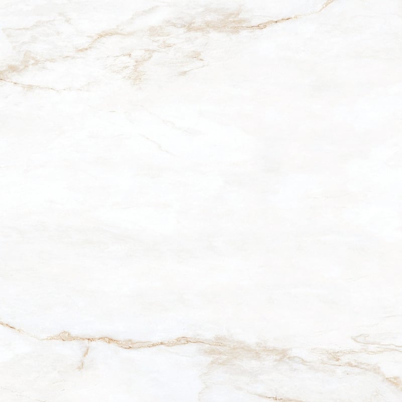 Mexen Brakel White glazed rectified porcelain tile G1, floor-wall tile 60 x 60 cm, glossy - TL110-060-060-01