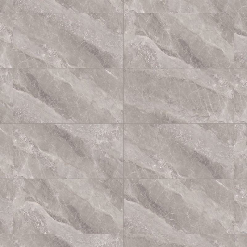 Mexen Rowan Grey glazed rectified gres tile, floor-wall tile 120 x 60 cm, carving - TL404-120-060-00