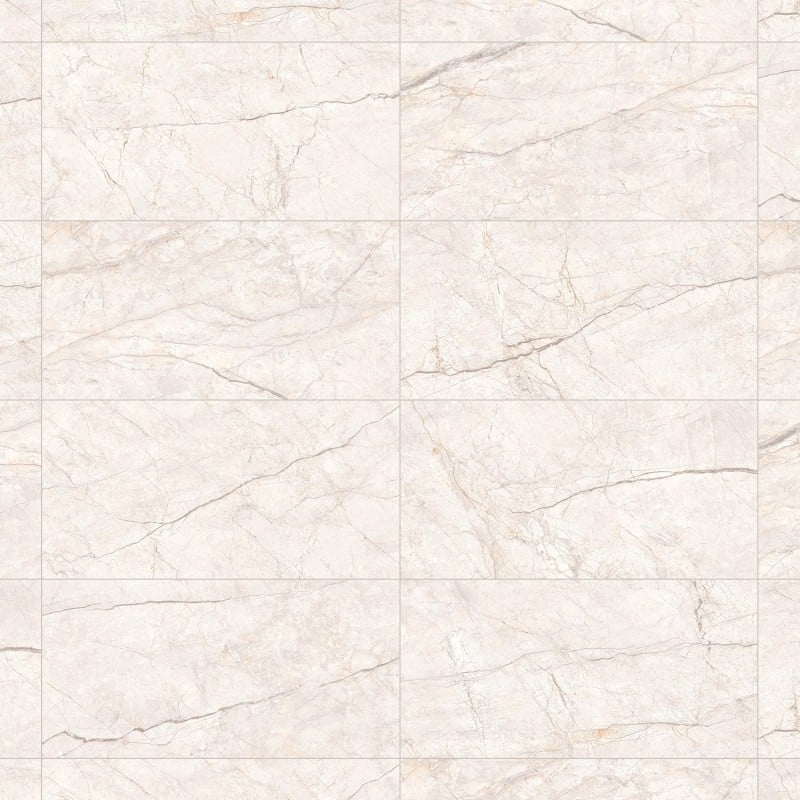 Mexen Leeds Bianco glazed rectified gres G1, floor-wall tile 120 x 60 cm, carving - TL410-120-060-00