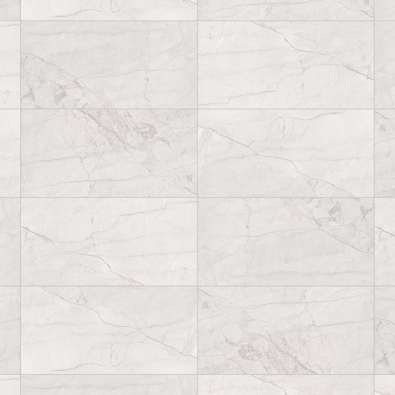 Mexen Morella Bianco Glazed Rectified Tile G1, Floor-Wall Tile 120 x 60 cm, Carving - TL412-120-060-00