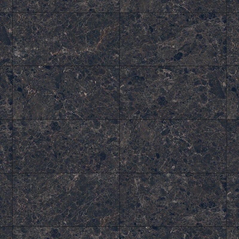 Mexen Slik Emperador Black glazed rectified gres tile G1, floor-wall tile 120 x 60 cm, high gloss - TL207-120-060-01