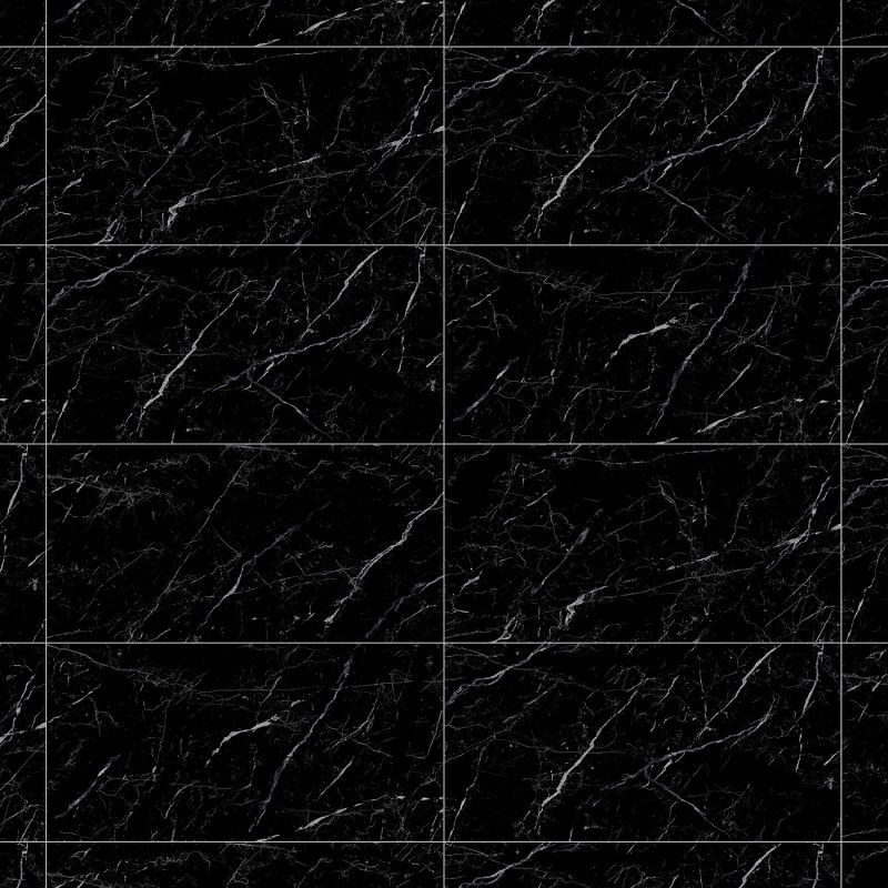 Mexen Simba Black gres esmaltado rect. G1, baldosa de piso-pared 120 x 60 cm, alto brillo - TL210-120-060-00