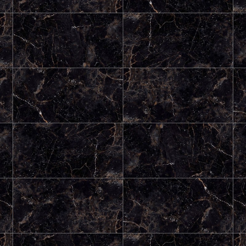 Mexen Champion Black glazed stoneware rectified G1, floor-wall tile 120 x 60 cm, high gloss - TL202-120-060-00