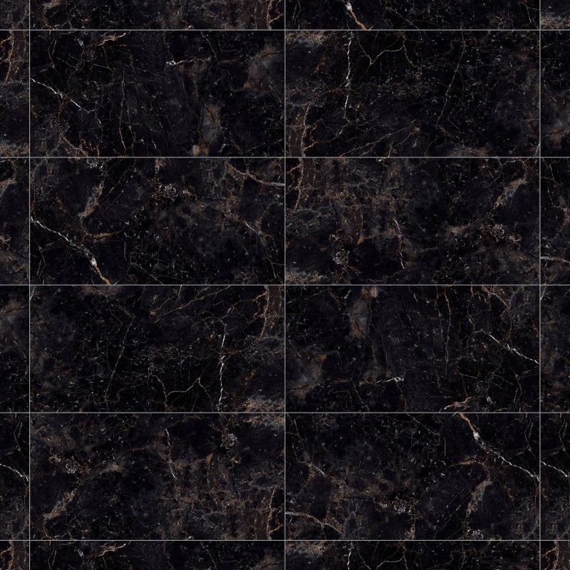 Mexen Champion Grès noir émaillé rectifié G1, carreau sol-mur 120 x 60 cm, haute brillance - TL202-120-060-00